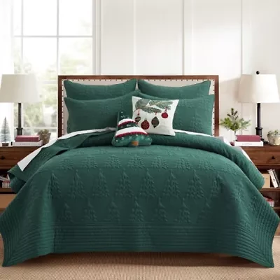 O Christmas Tree Green  Quilt Set