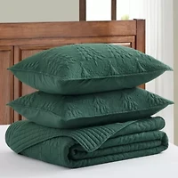 O Christmas Tree Green  Quilt Set