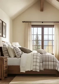 Spencer Plaid Green Comforter Set