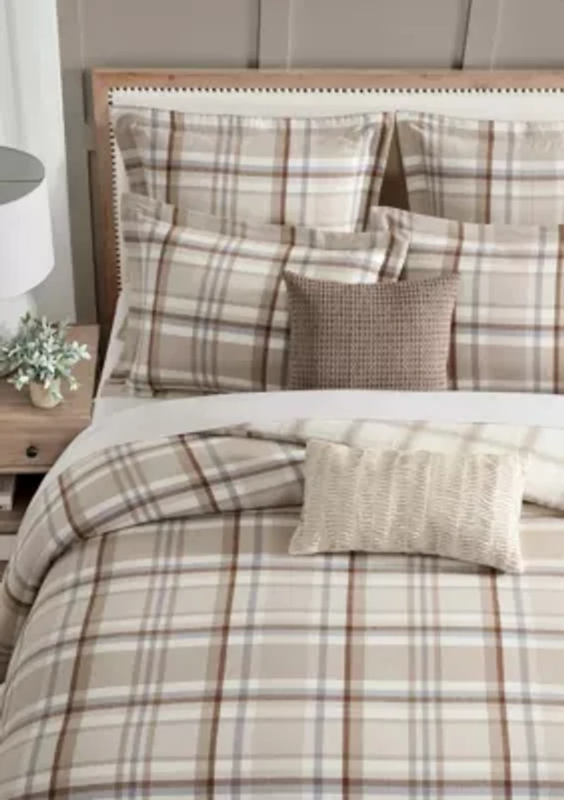 Spencer Plaid Green Comforter Set