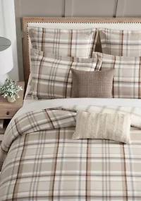 Spencer Plaid Green Comforter Set