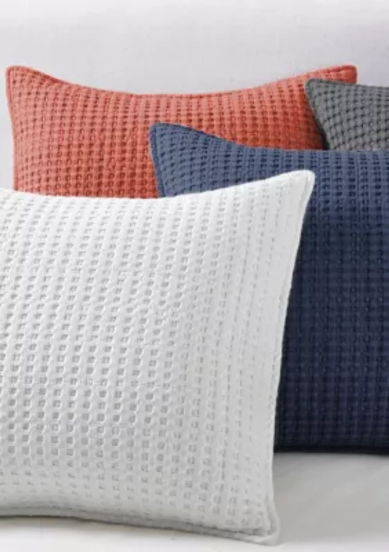 Mills Waffle Square Pillow