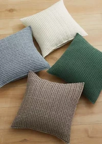 Mills Waffle Square Pillow