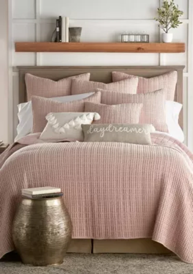 Mills Waffle Square Pillow