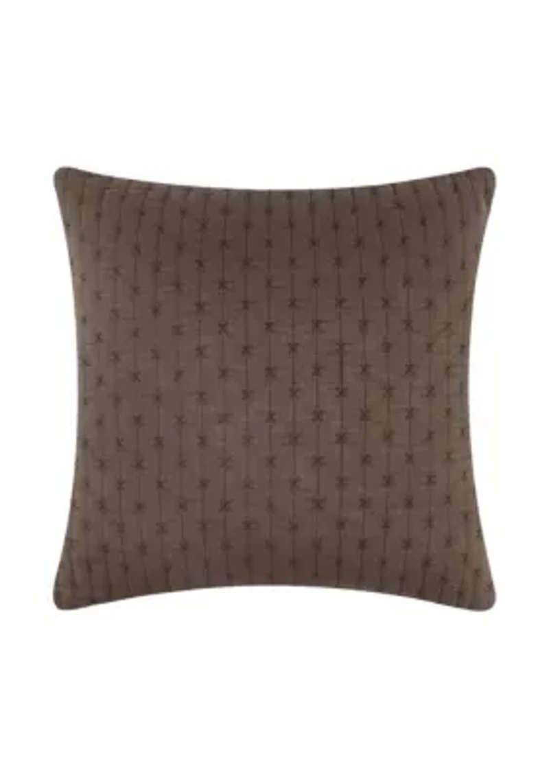 Cross Stitch Square Pillow 18x18