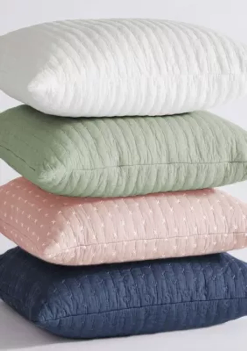 Cross Stitch Square Pillow 18x18