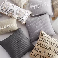 Cross Stitch Square Pillow 18x18