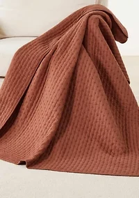 Cross Stitch Quilted Throw