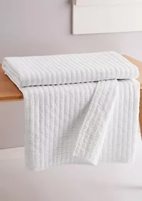 Cross Stitch Quilted Throw