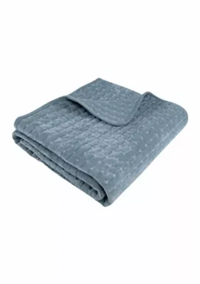 Velvet Stitch Quilted Throw