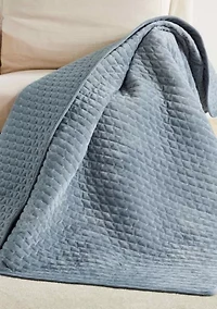 Velvet Stitch Quilted Throw
