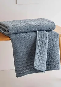 Velvet Stitch Quilted Throw