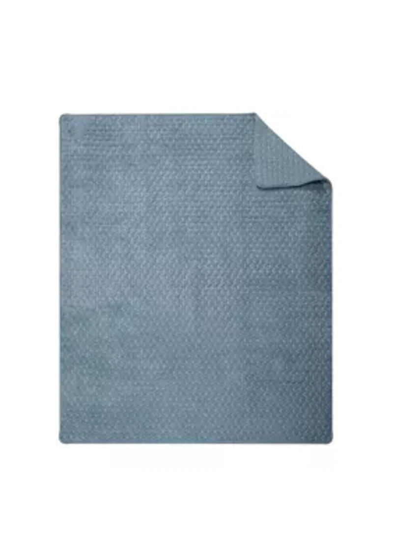 Velvet Stitch Quilted Throw