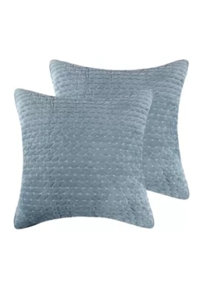 Velvet Stitch Euro Sham Set of 2