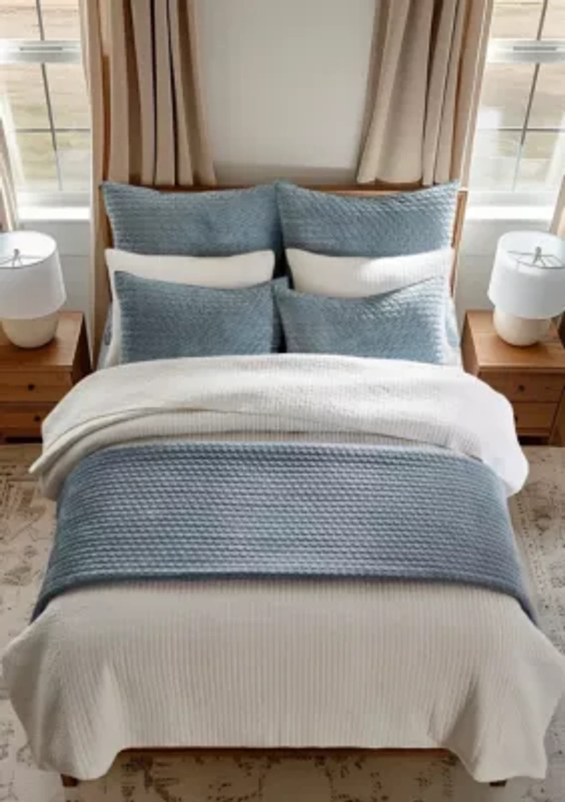 Velvet Stitch Euro Sham Set of 2