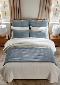 Velvet Stitch Euro Sham Set of 2