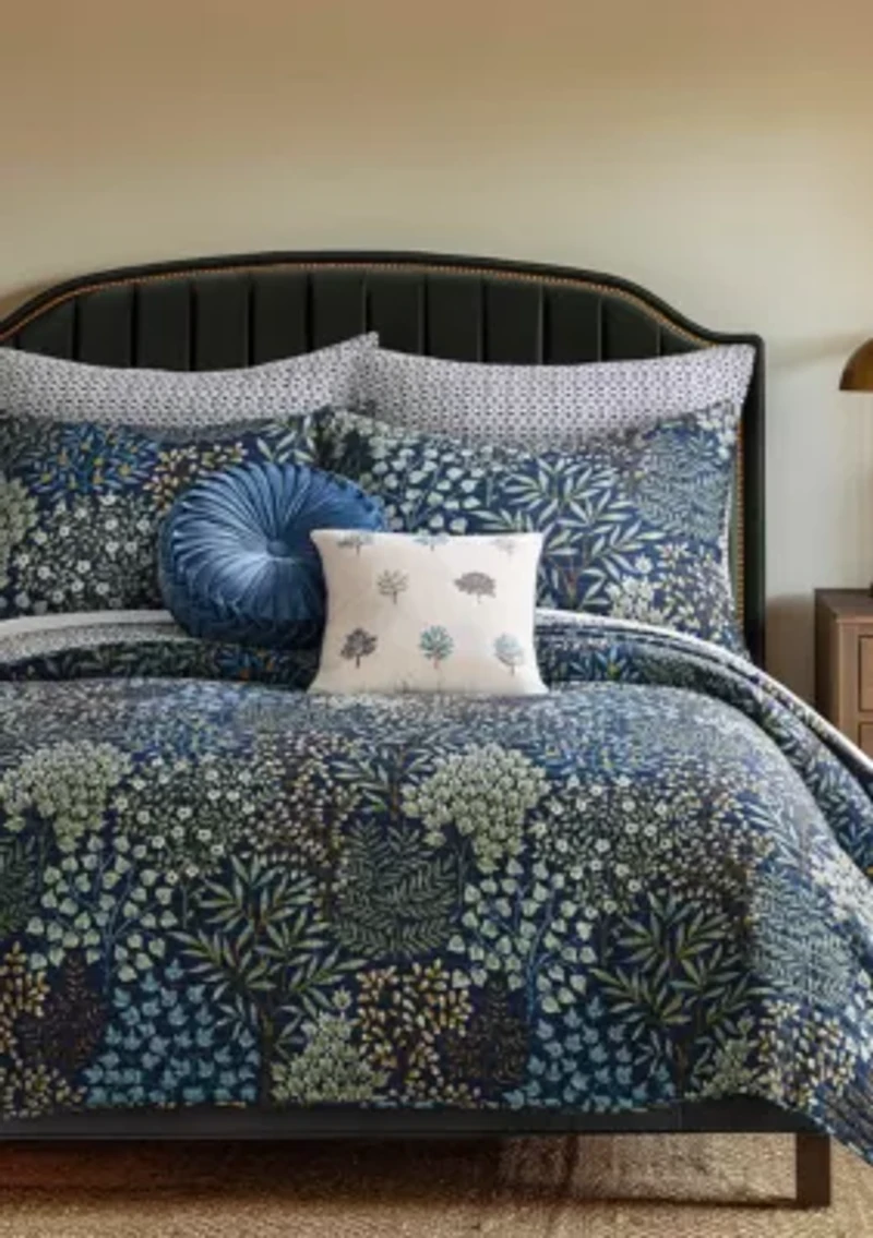 English Forest Navy Quilt Set
