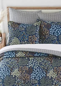 English Forest Navy Duvet Cover Set