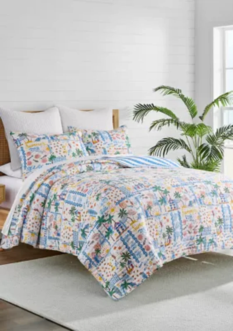 Beach Summer Quilt Set