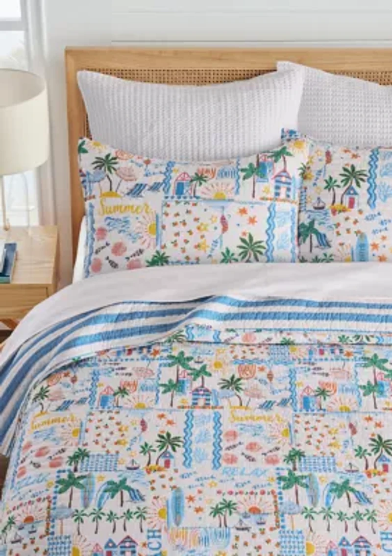 Beach Summer Quilt Set