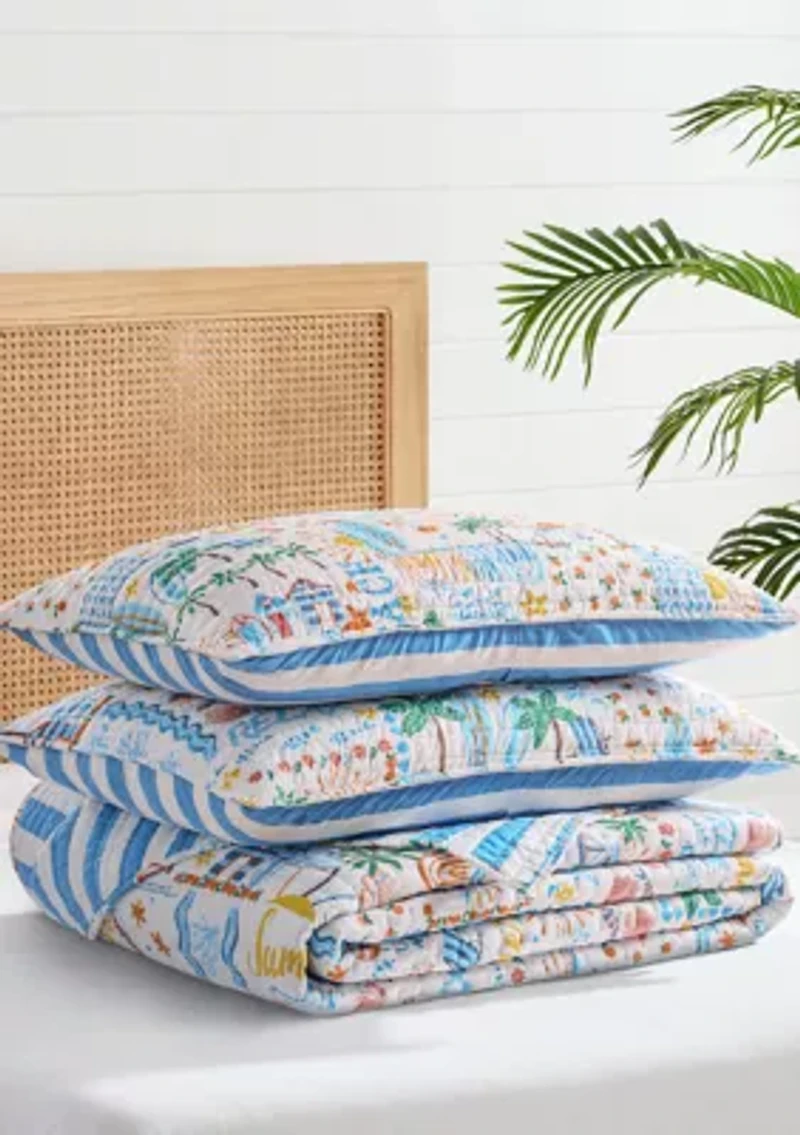 Beach Summer Quilt Set
