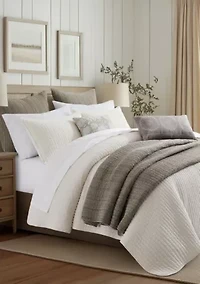 Loden Cream Quilt Set