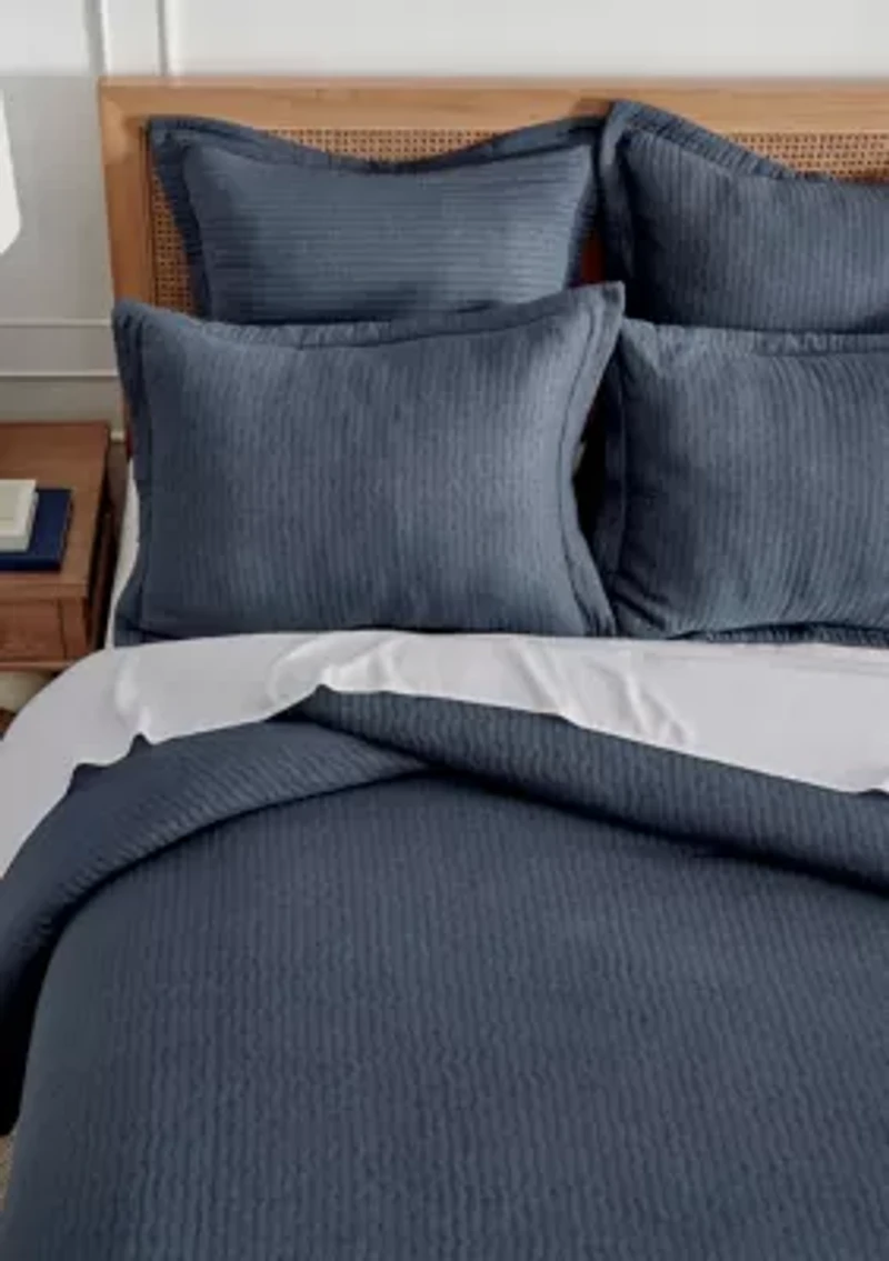 Reede Muslin Bright White Comforter Set