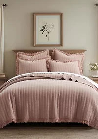 Wilhemina Dusty Rose Quilt Set