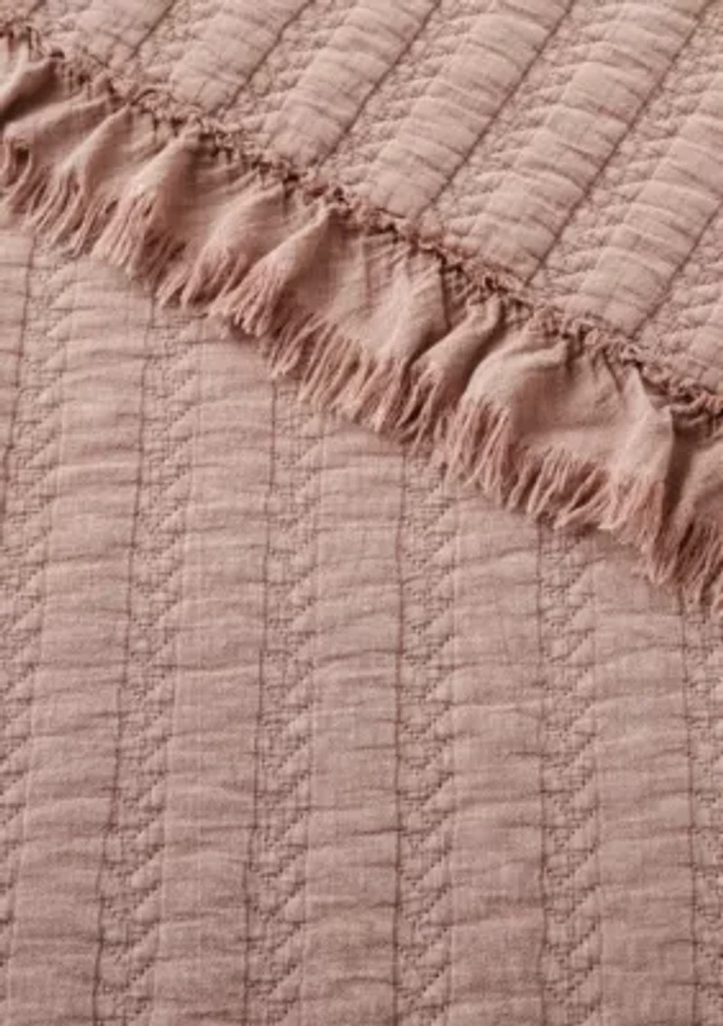 Wilhemina Dusty Rose Quilt Set