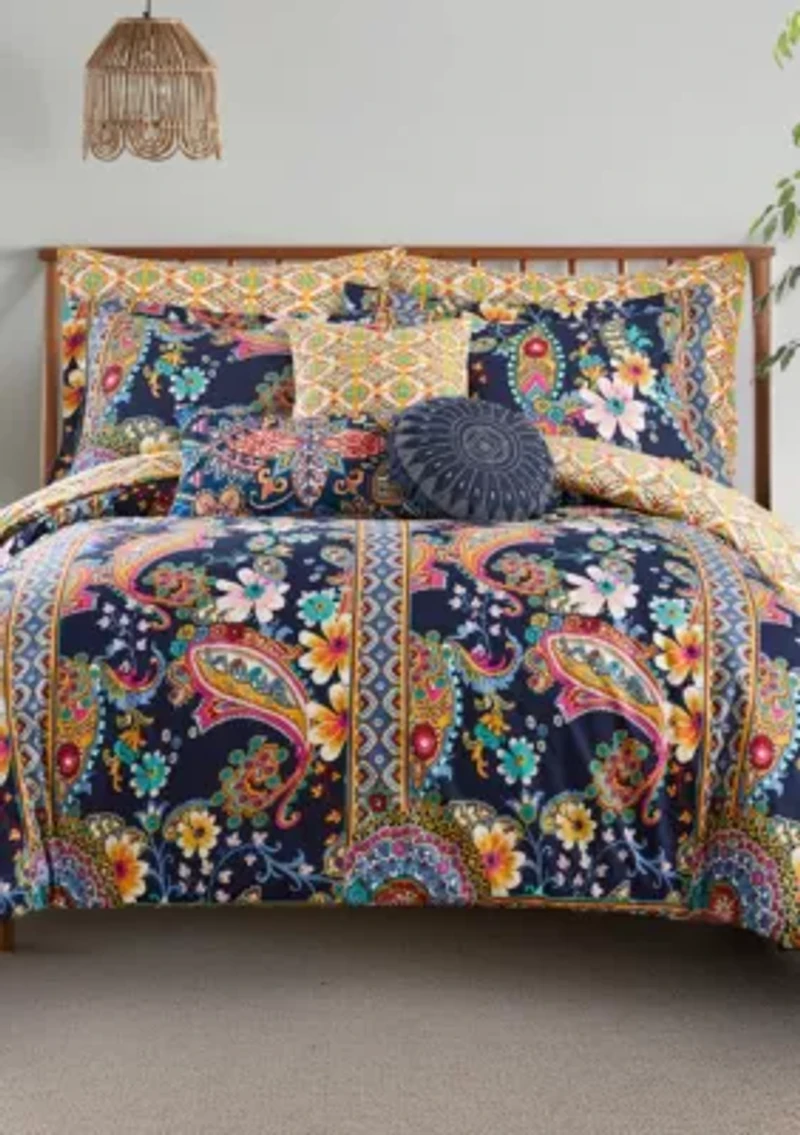 Bertelli Navy Comforter Set