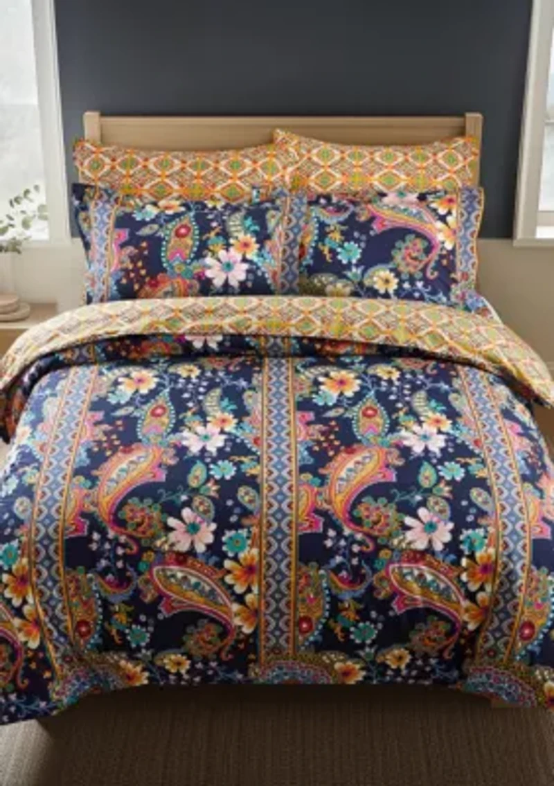 Bertelli Navy Comforter Set