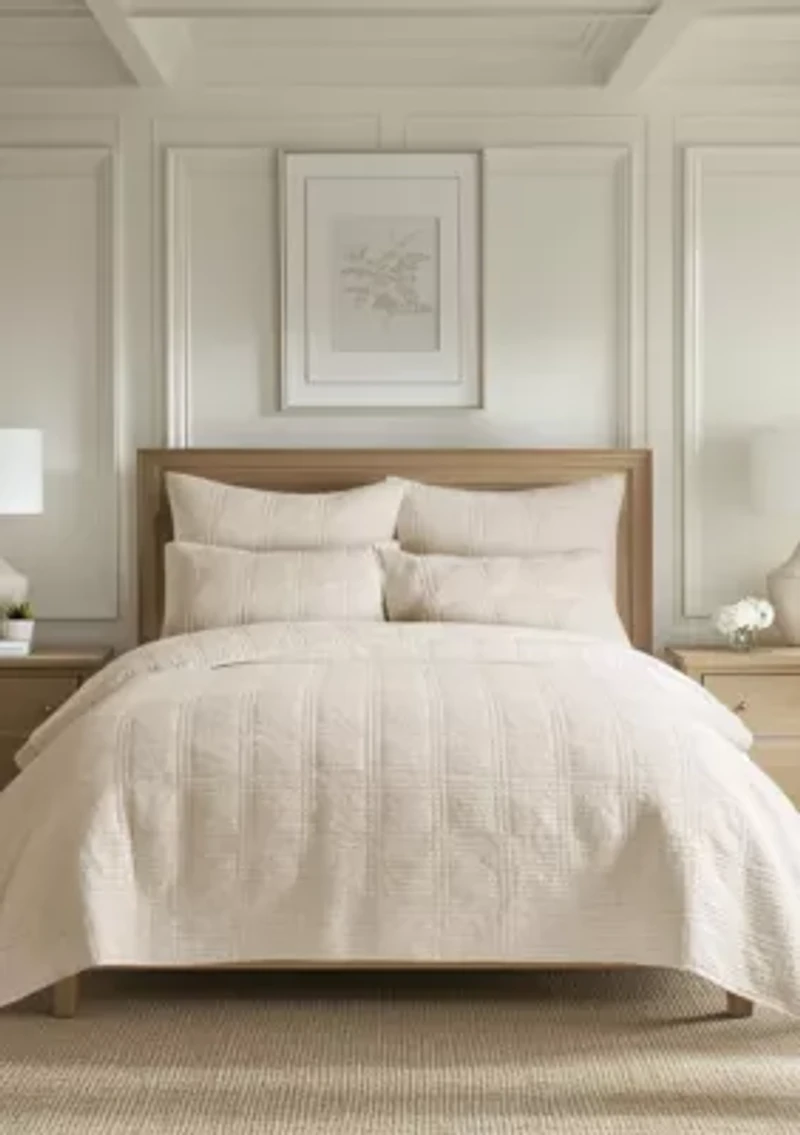 Cloud Waffle Quilt Set