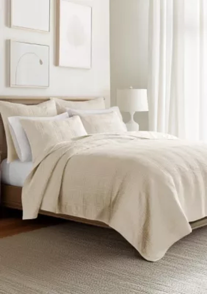 Cloud Waffle Quilt Set