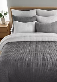 Cloud Waffle Undyed Cream Quilt Set
