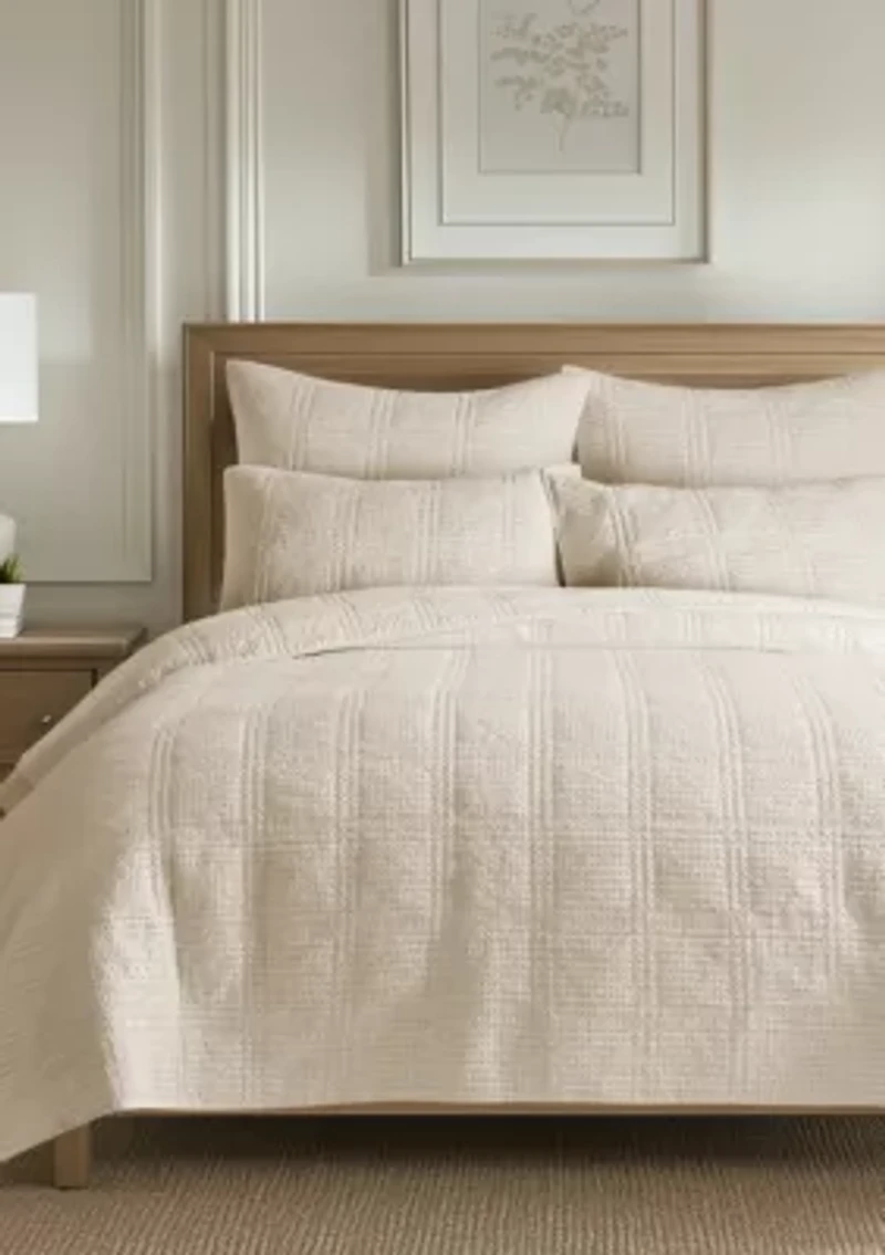 Cloud Waffle Quilt Set