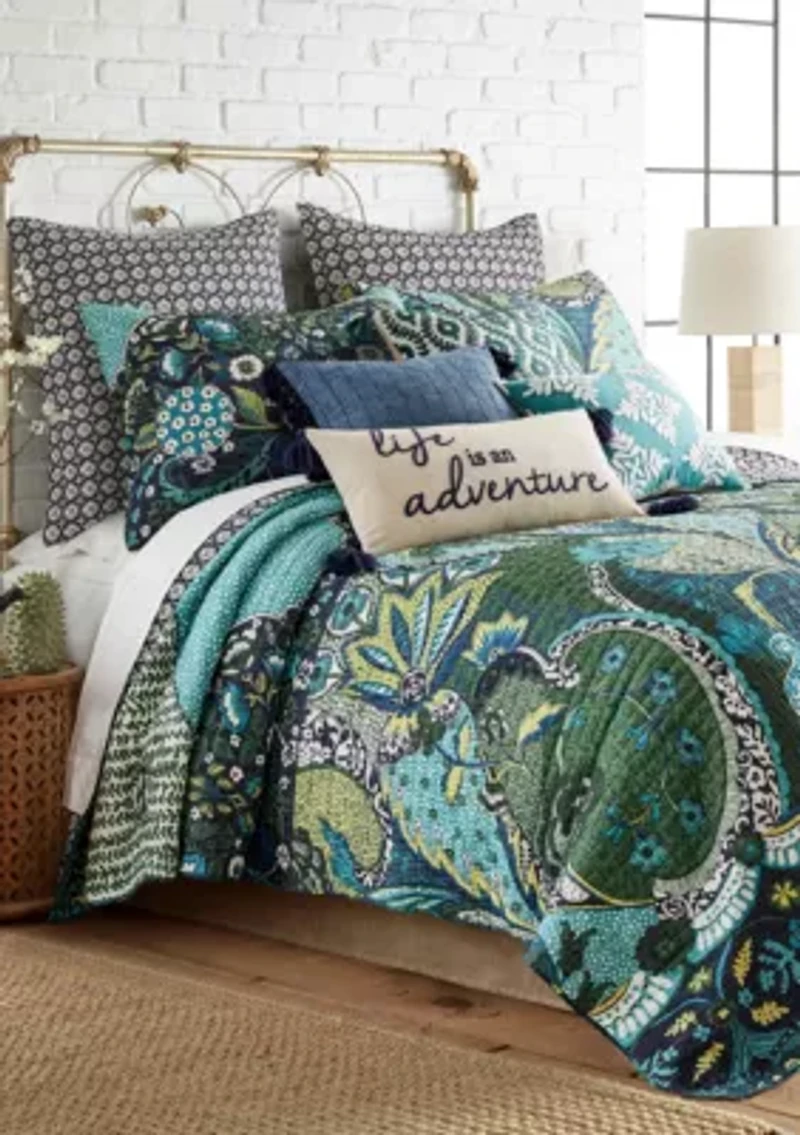 Jules Blue Quilt Set