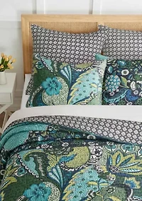 Jules Blue Quilt Set