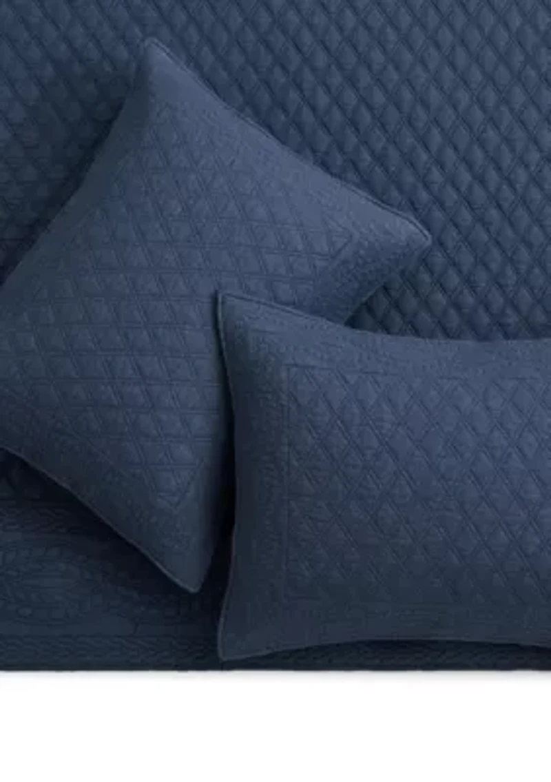 Ballou Navy Quilt Set