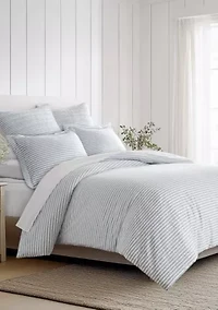 Tobago Stripe Blue Comforter Set