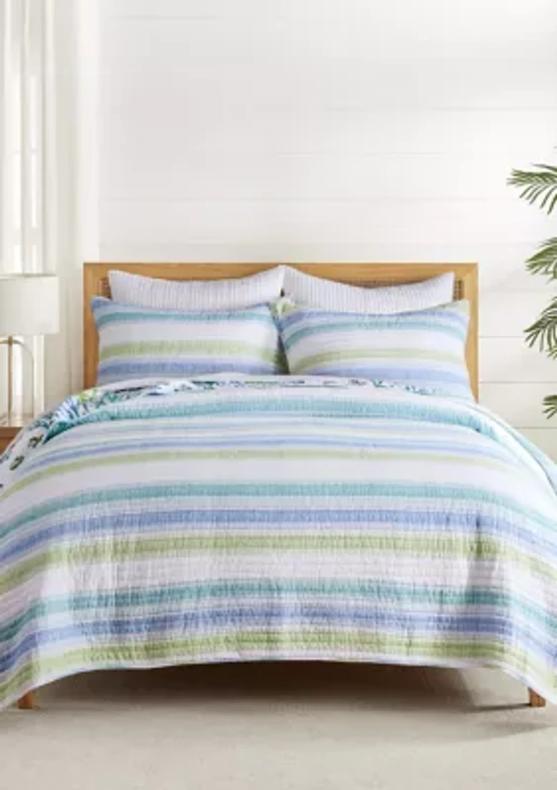 Ombre Tides Quilt Set