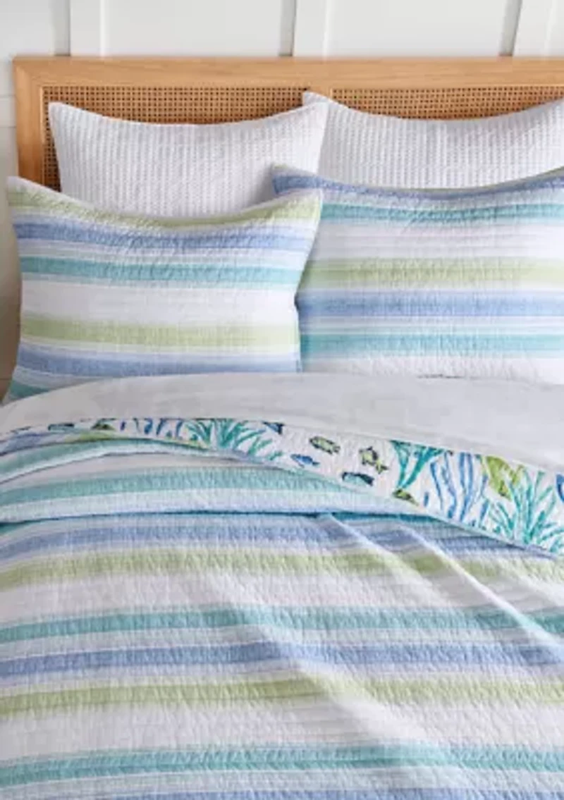 Ombre Tides Quilt Set