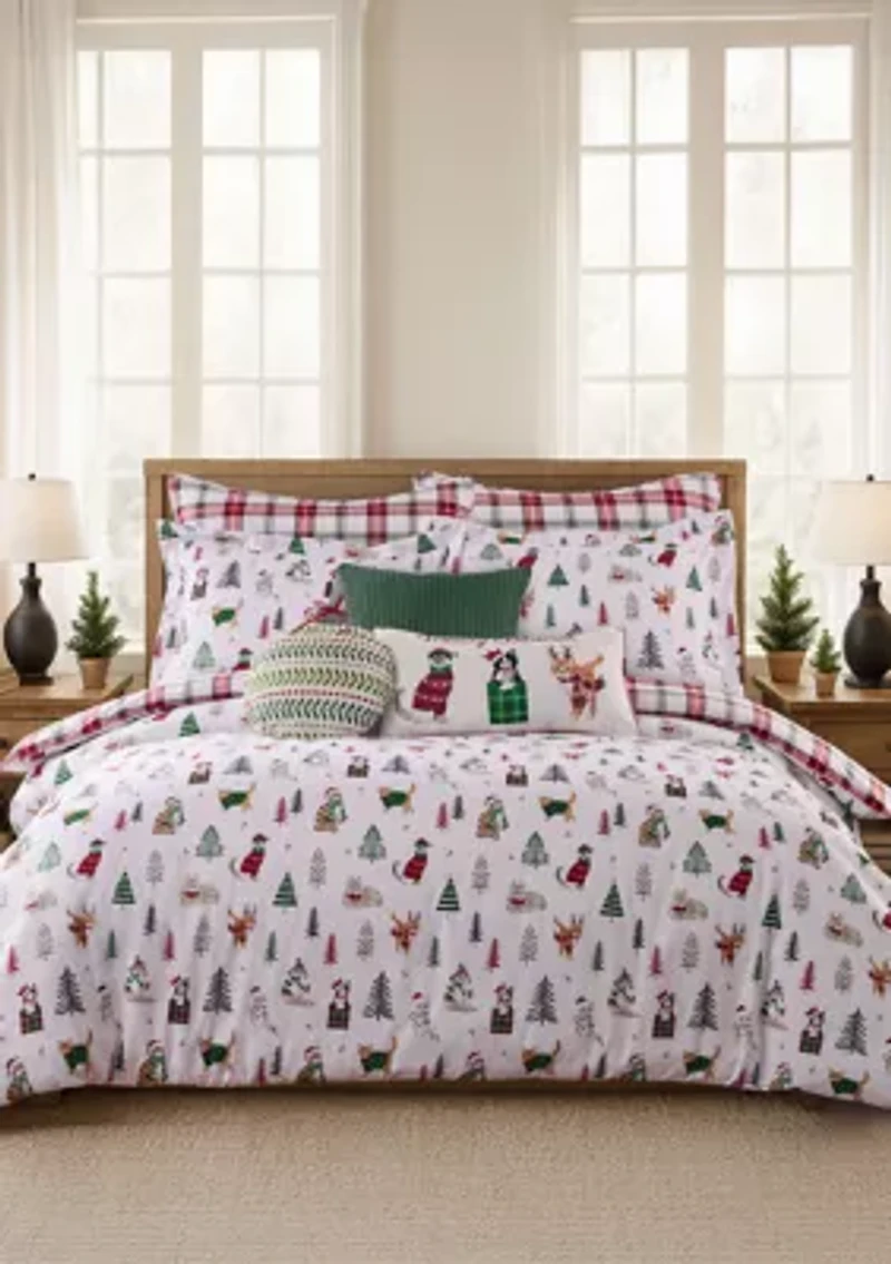 Meowy Christmas Duvet Cover Set