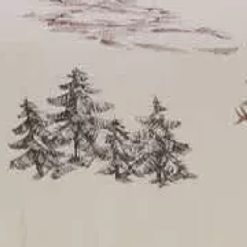Lodge Toile Duvet Cover Set