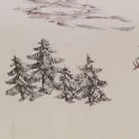Lodge Toile Duvet Cover Set