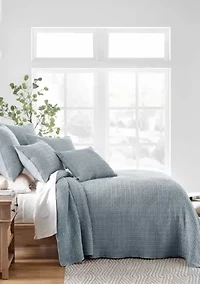 Mills Waffle Bedspread Set