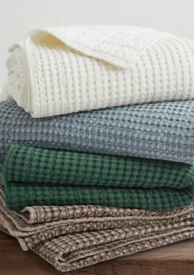 Mills Waffle Bedspread Set