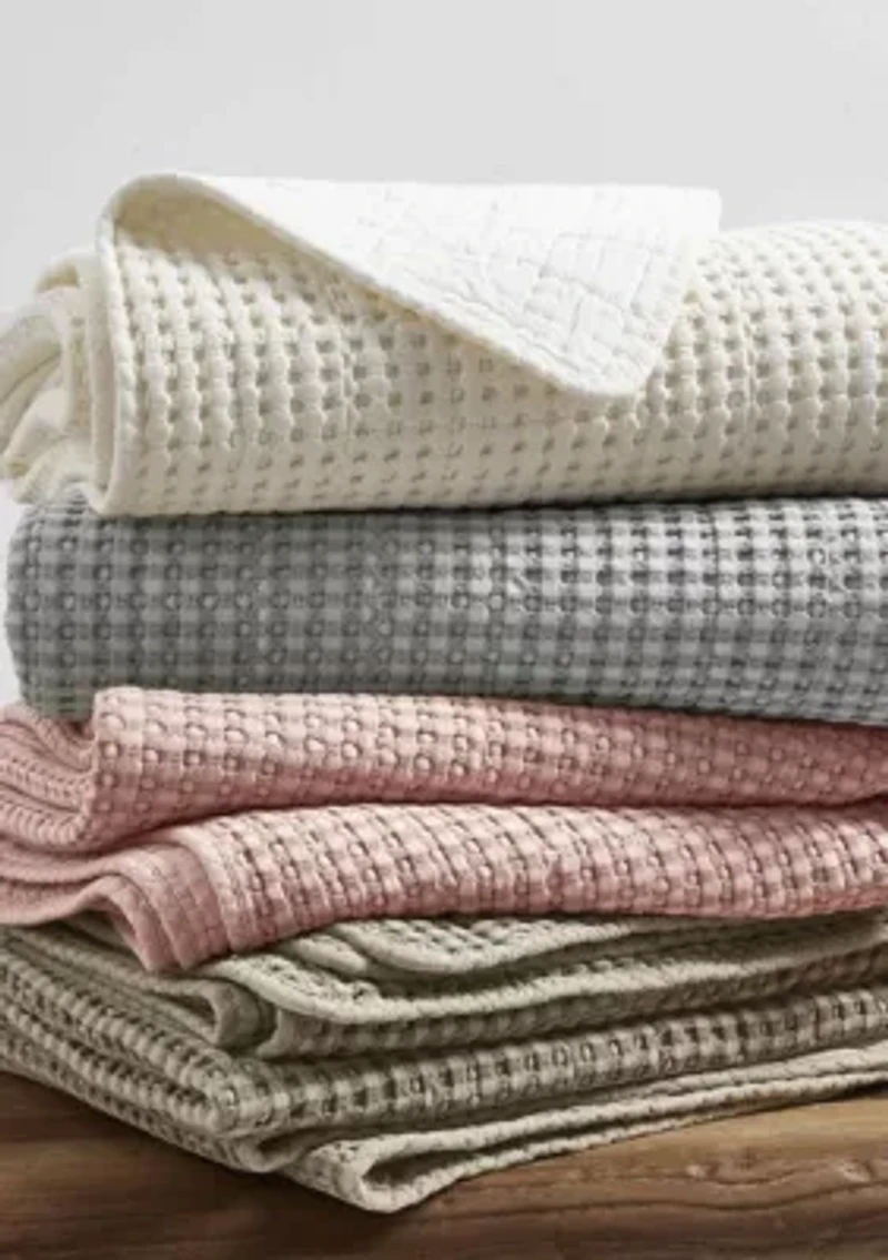 Mills Waffle Bedspread Set
