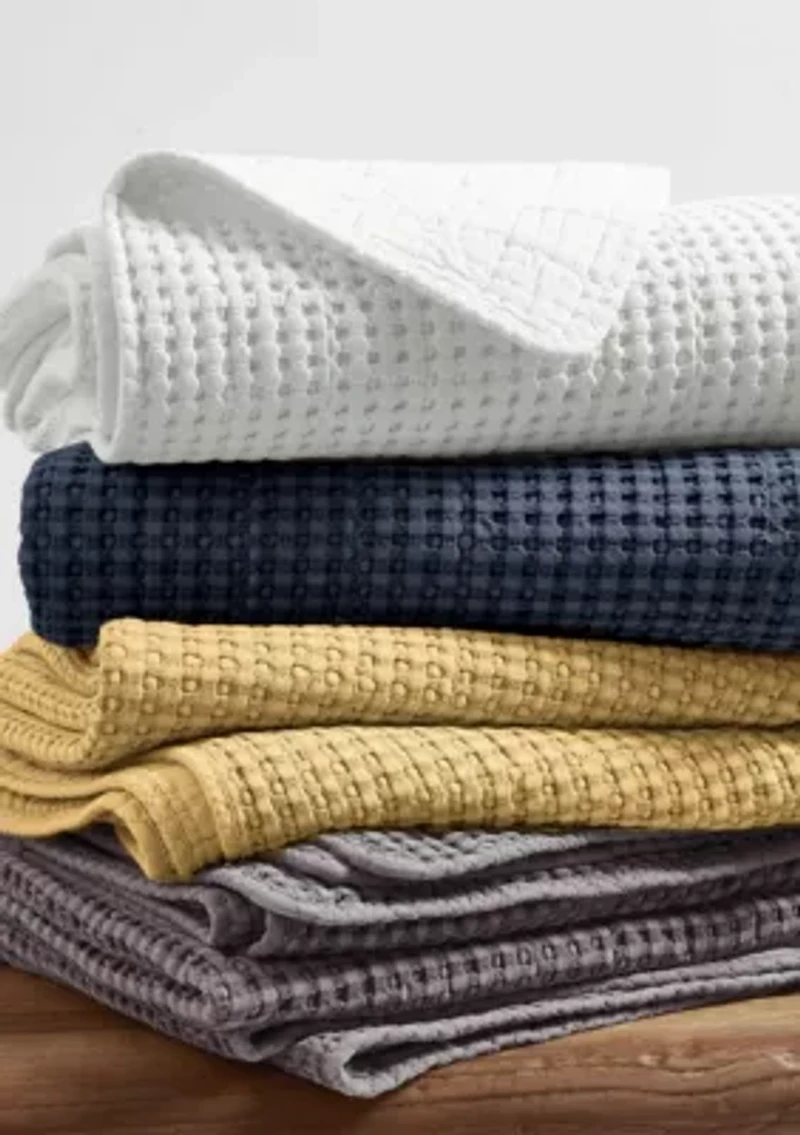 Mills Waffle Bedspread Set
