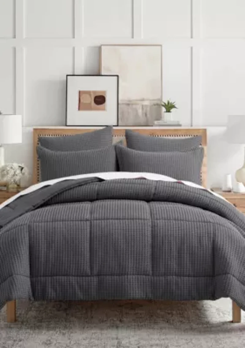 Mills Waffle Comforter Set