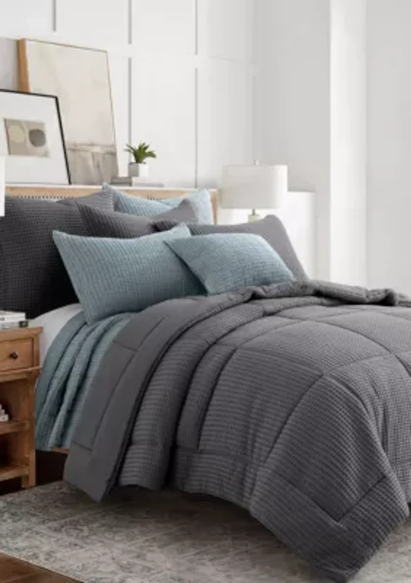 Mills Waffle Comforter Set